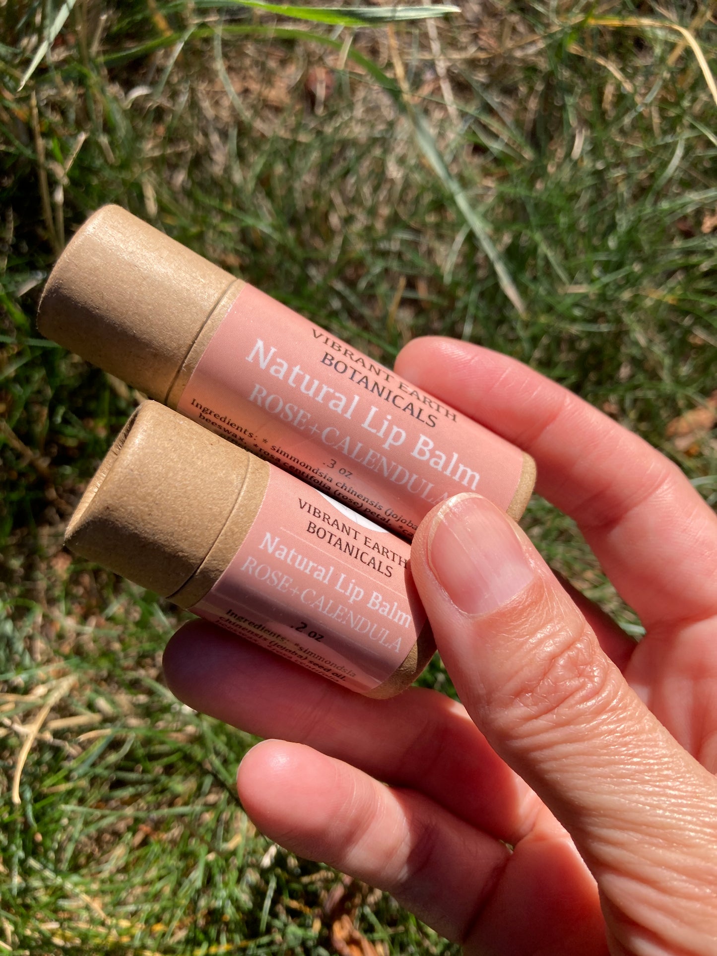 Rose+Calendula Lip Balm in plastic-free tube