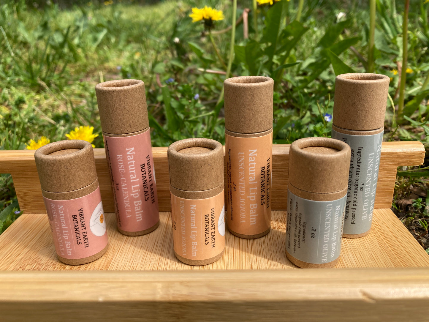 Unscented Jojoba Lip Balm in plastic-free tube